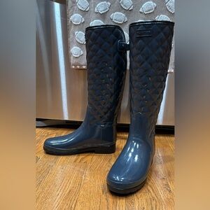 Hunter tall rain boots sz 8